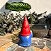 WSHMZYHOME Garden Gnome Statue Decoration with Leaf Umbrella, 6.5” Figurine Ornament for Indoor Outdoor Home Patio Yard Lawn, for Gnome Lovers & Garden Enthusiasts，Mom，Women