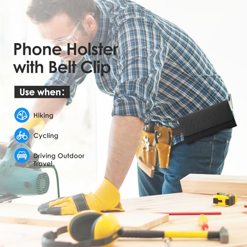 BECPLT for Galaxy S25 Ultra 5G Holster Case,Galaxy S24 Ultra S23 Ultra 5G S22+ 5G S21 Ultra 5G Nylon Holster Belt Case with Clip/Loops Belt Pouch Holder for Galaxy Note 20 Ultra S20+ S20 Ultra 5G - Image 6