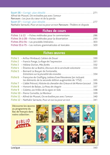 Annales Objectif BAC 2026 - Français 1re générale - sujets et corrigés