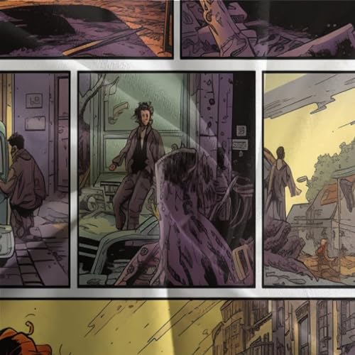 Capa de edredom retrô Comics impressa em 3D ilustrações pintadas à mão capa de edredom conjunto de c