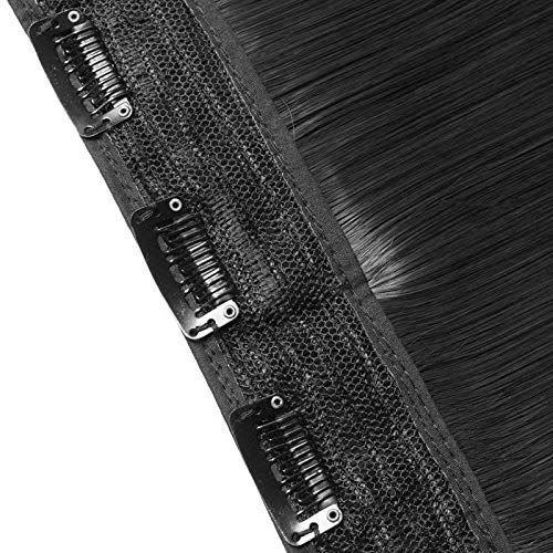 Image of CHANDERKASH Women Full Head Long Hair Wig Straight Wavy Natural Hair Extension | Heat Resistant for Birthday /Party /Wedding /Halloween - Black