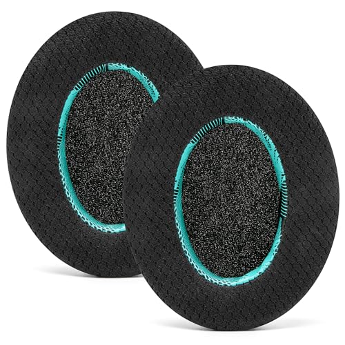 WC Freeze Hybrid Fabric Cooling Gel Ersatz-Ohrpolster – kompatibel mit HyperX Cloud, Steelseries Arctis, ATH M50X, Turtle Beach Stealth und mehr – bequem und länger kühl | SpeedRacer Cyan