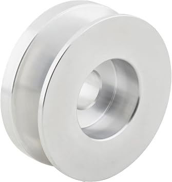 Speedway Motors GM Alternator Aluminum Pulley 5/8 Inch Wide V Belt Compatible with 1963 Up GM SI One Wire and Externally Regulated Alternators Flathead Style