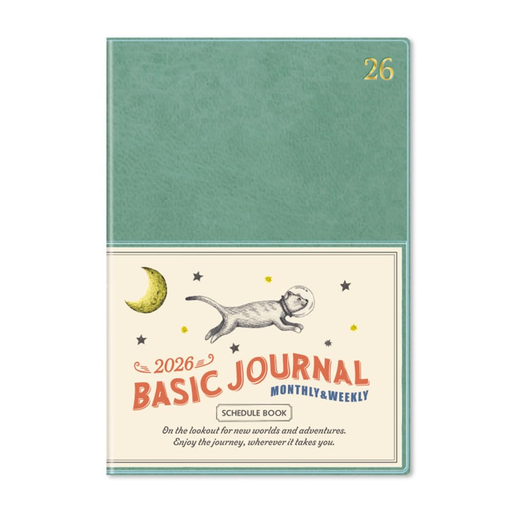 Amazon.co.jp: 2026年 手帳 9月始まり B6 週間ブロック【ミント