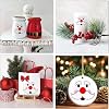 45 PCS Santa Face Stickers for Christmas Ornaments, Vinyl Decals DIY Craft Art Stickers for Christmas Ball/Water Bottles, Vinyl Stickers for Home Window Sticker Party Decorations #2