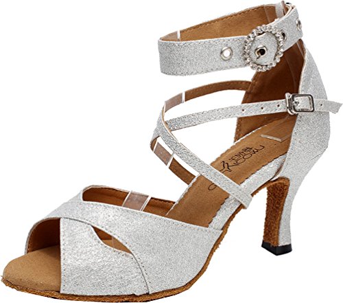Chaussures de danse pour vos soirées avec bout ouvert et talon 6214