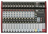 Das Herz jeder Auftritt E-Lektron PW-1220 Live Power-Mixer 12-Kanal + stereo MP3-Kanal Mischpult inkl. 2x 400W Endstufe