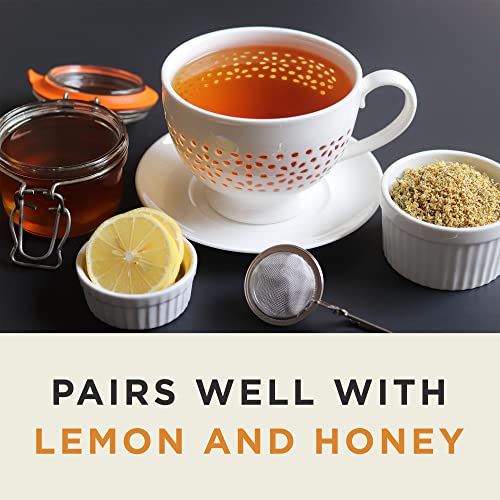 Wild Bliss Elderflower Tea - Organic Loose Leaf Elder Flowers - Caffeine Free - Pharmacopoeia Potency - 2.11 Ounces - 24 Servings #TOP4