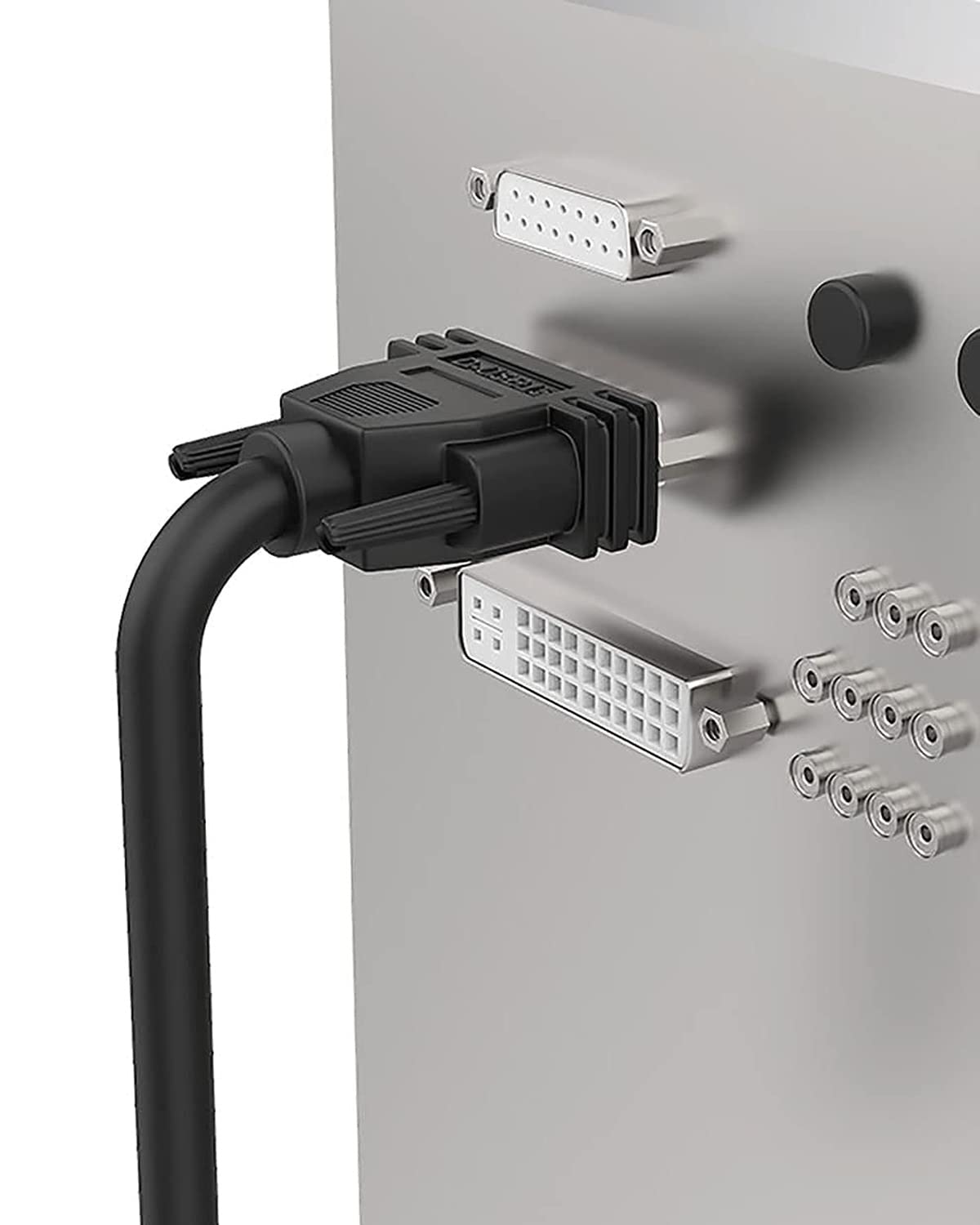 Câble de port série RS232 DB25 à tête unique, câble blindé à 25 broches (DB25 mâle, 0,9 m)