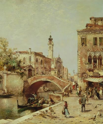 Tableau Toile Canal de Santa Catarina par Richard Unterberger Décoration Murale 60x90cm