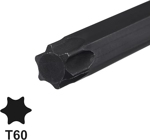 Miniatura 3 de uxcell 12 "Drive x T60 Torx Bit Socket, S2 Steel Bits, Cr-Mo Sockets 12" Longitud (solo para uso manual)