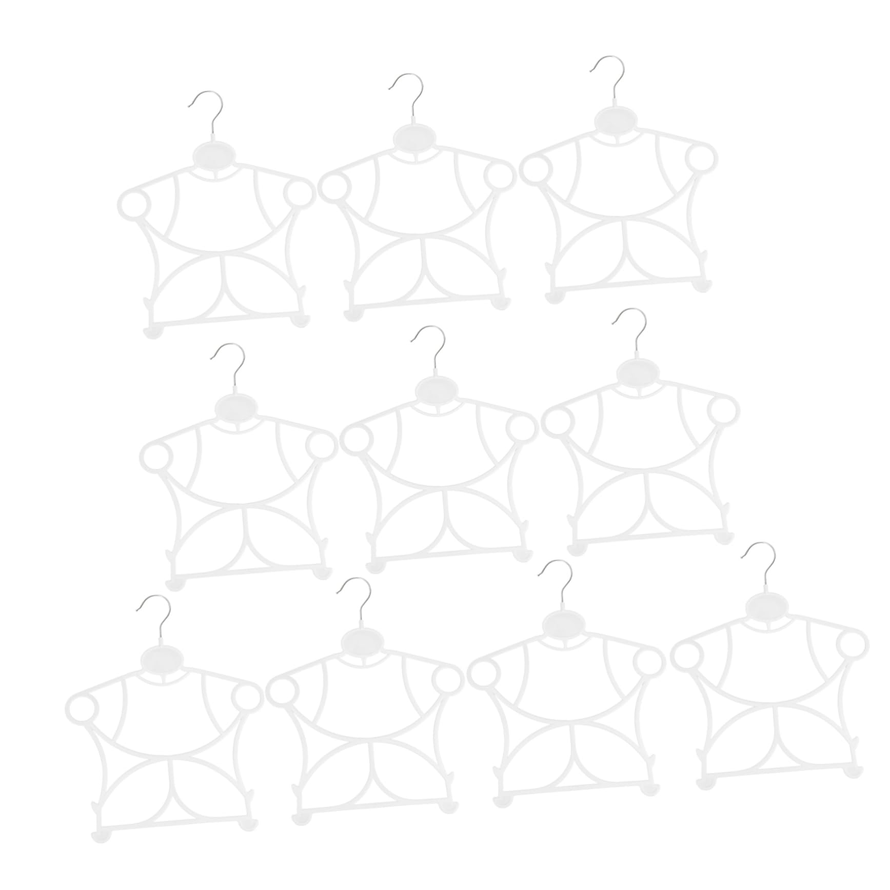 POPETPOP 40 Piezas Perchas Infantiles Unidades para Ropa de Niña Plástico Grueso Antideslizante Compacto y Resistente para Colgar Vestidos Chaquetas y Pantalones Armarios Domésticos y