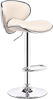 XIAOPENG Nowoczesne minimalistyczne stołki barowe srebrna krawędź owijana motyl powierzchnia krzesła wysokie oparcie podnoszona wygodna poduszka