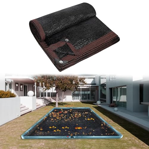 16 x 32FT Pool Leaf Net Cover, Thicken Rectangle Leaf Netting for Inground and Above Ground Swimming Pools Cover with Reinforced Gromments,Winter Above Ground Pool Screen Cover, Catching Leaves