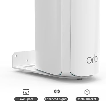 Orbi WiFi 7 Wall Mount for NETGEAR Orbi WiFi 7 Mesh System 370/770/870/970 Series, Aluminum Alloy Wall Mount, orbi Wi-Fi 7 Router Mounting Bracket (1-pack)