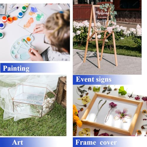 Image of Plexiglass Sheets 12 inchx12 inchx0.04 inch (5Pack)-PET Panels for DIY Crafts, Frames, Signs, Windows, Table Tops, Painting. Durable, Clear Acrylic Plexiglass Sheet, Ideal for Door Scratch Protectors