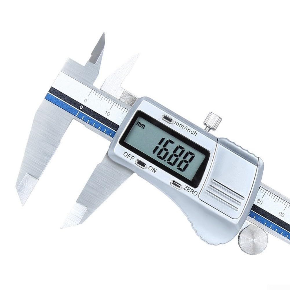 Calibre digital, precisión de acero inoxidable de 0,01 mm, para medición de taller y hogar (0-300 mm)