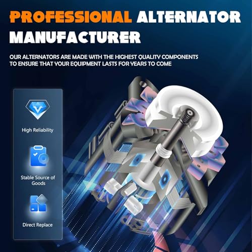 New Alternator (145 Amp, with 2-Pin Plug) Fit for 2005-2007 Chevrolet Silverado 1500/2500 HD/3500, 2005 2006 Chevrolet Avalanche 1500/Silverado 1500 HD, GMC Sierra 1500/1500 HD/2500 HD/3500, 5.3/6L by TadaMark - Image 5