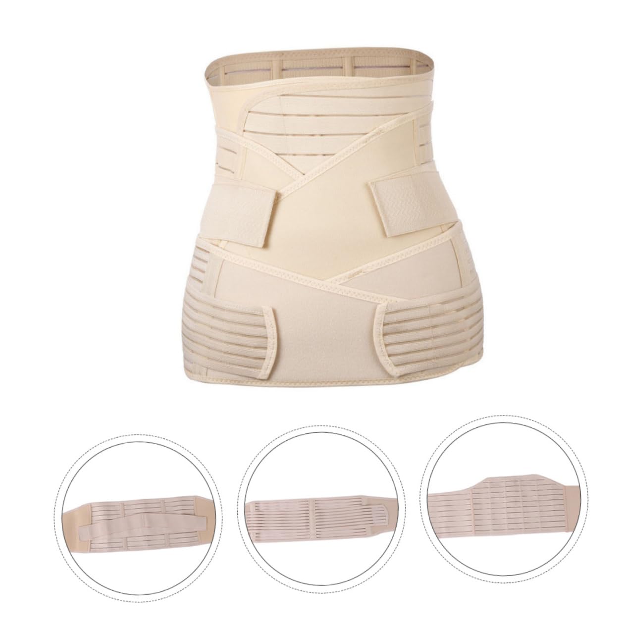 3pcs Abdominal Belt Combination Maternity Belly Band Waist Trainer Section Binder