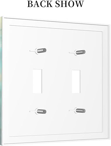 Miniatura 4 de Cubierta de placa de pared de 2 cuadrillas con diseño de girasoles amarillos grandes, diseño de mariposa verde y verde azulado, cubierta de