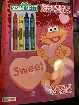 Paperback Sesame Street Coloring & Activity Book Be My Sweet Valentine Includes Stickers Book