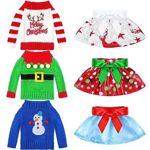 Vêtements tricotés pour poupées de Noël pour créer des souvenirs magiques