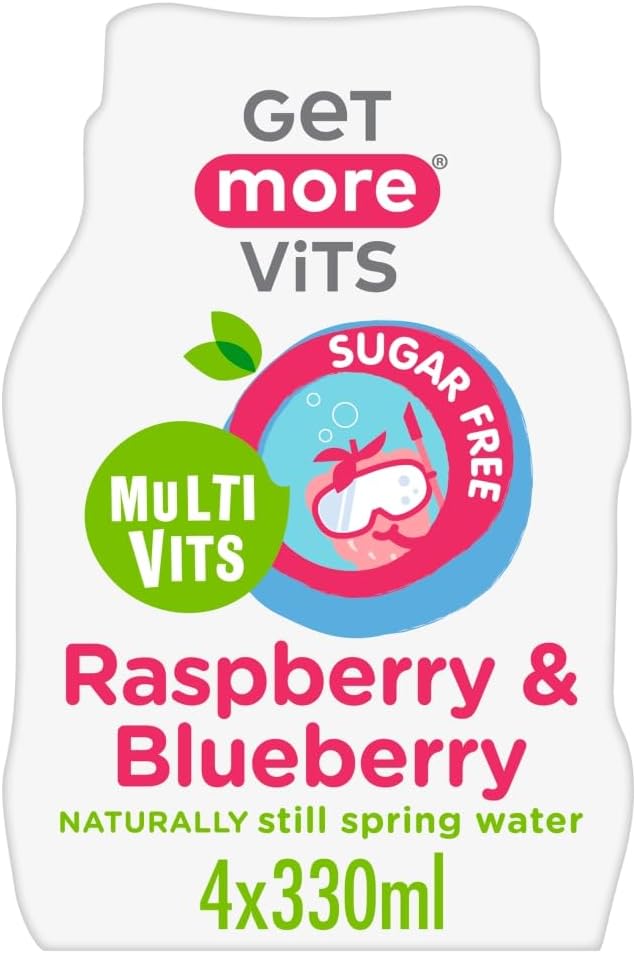 Get More Vits Multi Vits Sugar Free Raspberry And Blueberry 4x330ml 1320ml