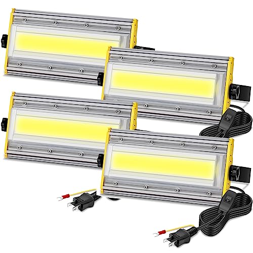 shineshare LED投光器 屋外 50W 作業灯 850 W相当 8000LM コンセント式 超薄型...