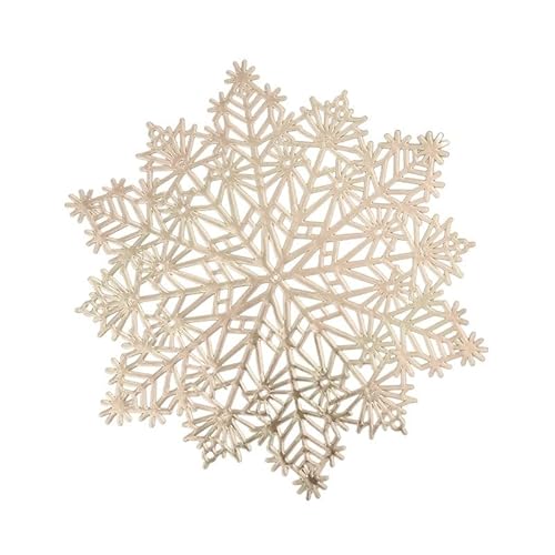 Hollow Placemats Western Irregular Gold Stamping Waterproof Non-slip Insulation Mats Table Coasters