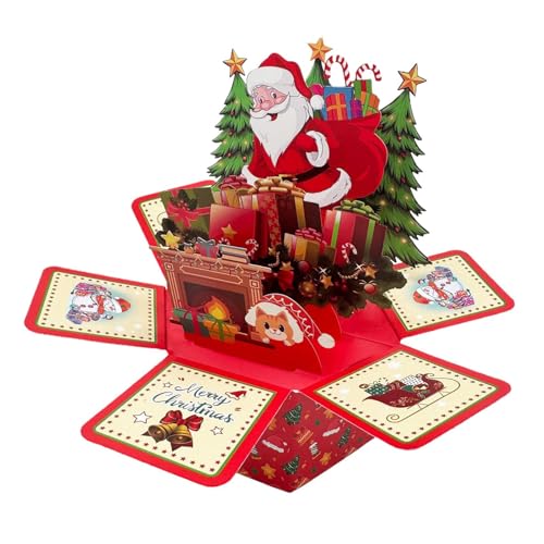 Tarjeta de Navidad 3D Popup, tarjeta de...
