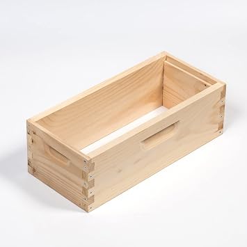 Stoney Acres Beekeeping Medium Nuc Box ، Super Assembled أو Brood Box for 5 Frame Honeybee Hives ، Amish Made