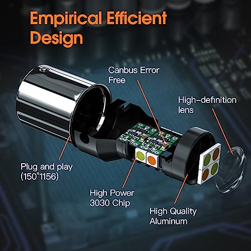 DIOCNAD Dual Mode Switchback LED Turn Signal Bulbs #TOP1