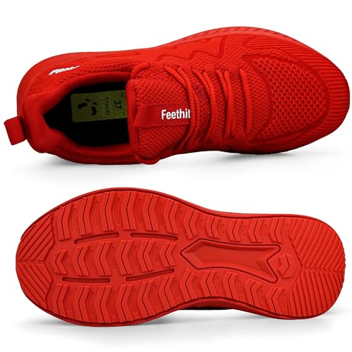 Image of Feethit Womens Running Shoes Lightweight Walking Tennis Shoes Non Slip Comfortable Fashion Sneakers