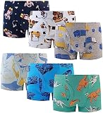 Finihen Boys Boxer Briefs Soft Shark Dinosaur Toddler Underwear Children Baby Truck Undies Size 5 Mu
