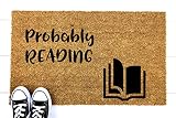 Probably Reading Funny Doormat