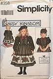 CHILD & GIRLS DRESS + DOLL DRESS FOR 18' DOLL - SIZE 7-8-10-12 DAISY KINGDOM SIMPLICITY PATTERN 8358