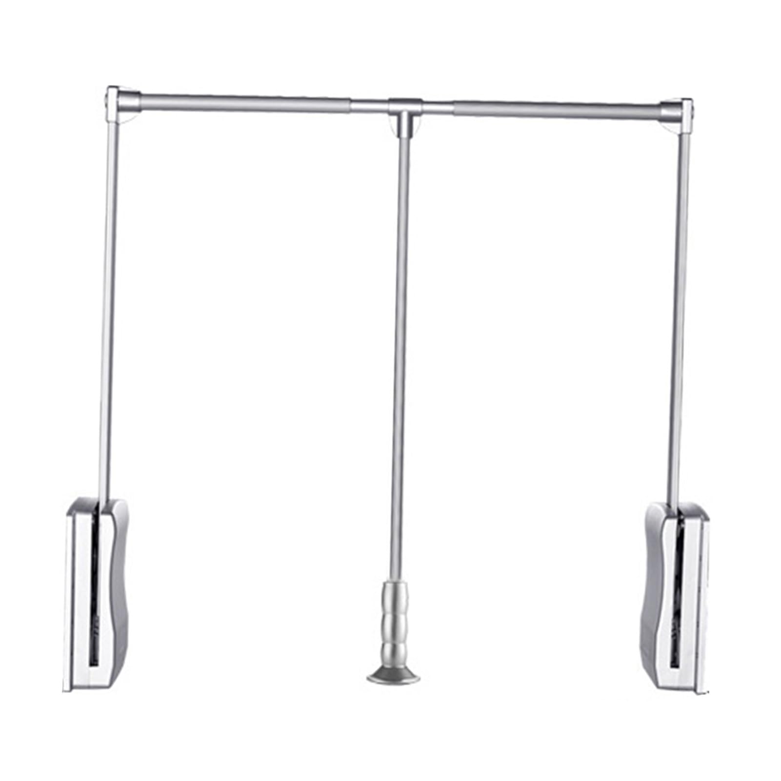 AYCDL Pull Down Closet Rod,Wardrobe Lifting Hanger,Clothes Hanger Adjustable with Soft Return,Clothes Display Rack for Wardrobe Closet Cloakroom Cupboard,510-660mm,One Color-510