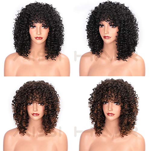 Perruque synthétique courte afro pour masquer la chute de cheveux - 3