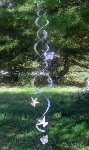 West Coast Design Studios WCDS602 Hummingbird Butterfly Spiral Mobile