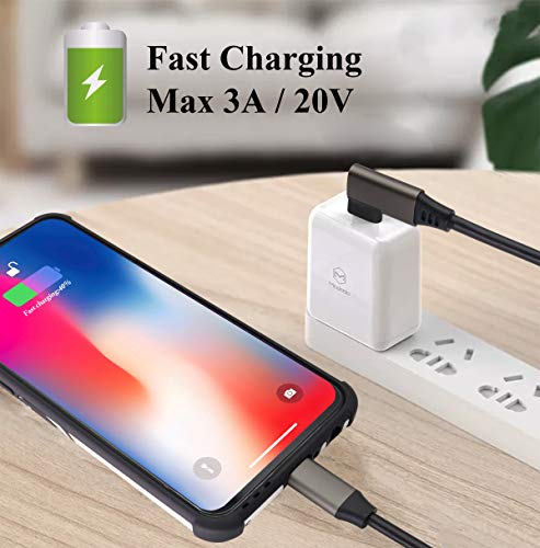 AAOTOKK 90 gradi USB 3.1 tipo ca connettore Cavo