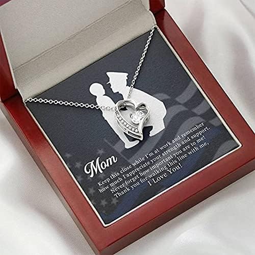 Miniatura 5 de Collar con colgante Collar To My Mom Forever Love, regalo de mamá, día de la madre, cumpleaños para mamá, regalo de hija para mamá, collar para