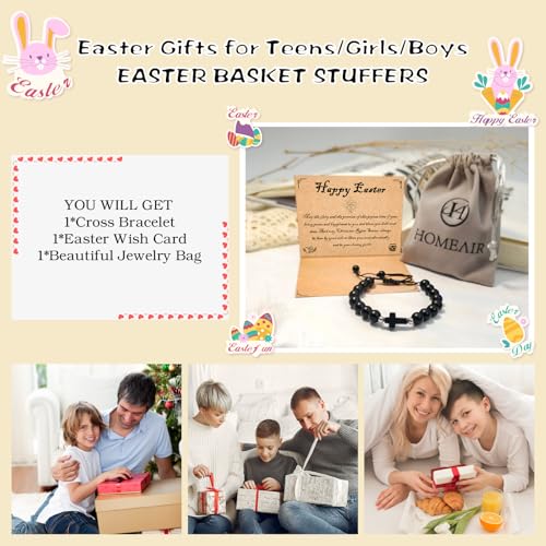 Image of Cross Bracelet Graduation Birthday Gifts for Women Girls, Religious Christian Catholic Bracelet Gift for Goddaughter Daughter Girlfriend, Beaded Charm Bracelet for Mom Grandma Faith Gift