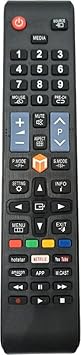 Universal Smart LED1 Remote Compatible with Universal LED LCD TV Remote Controller (Black)