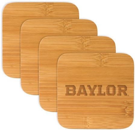 Baylor Bamboo Coasters