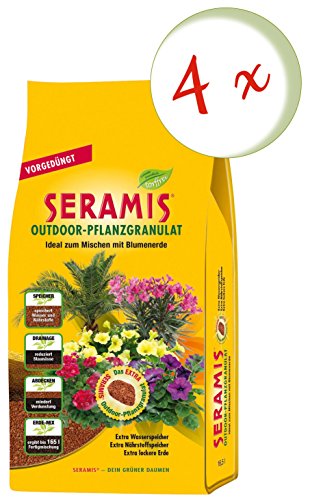Oleander Hof® Spar Set 4 x Seramis® 16.5 Litre + Free Oleander Plant Granulate Outdoor Yard Flyer