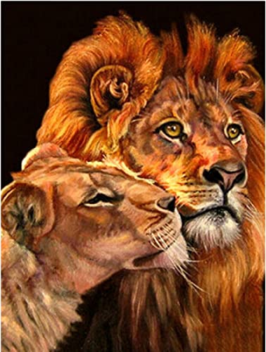 Kits de Broderie Faire Soi-même Lion pour décorer votre salon avec art