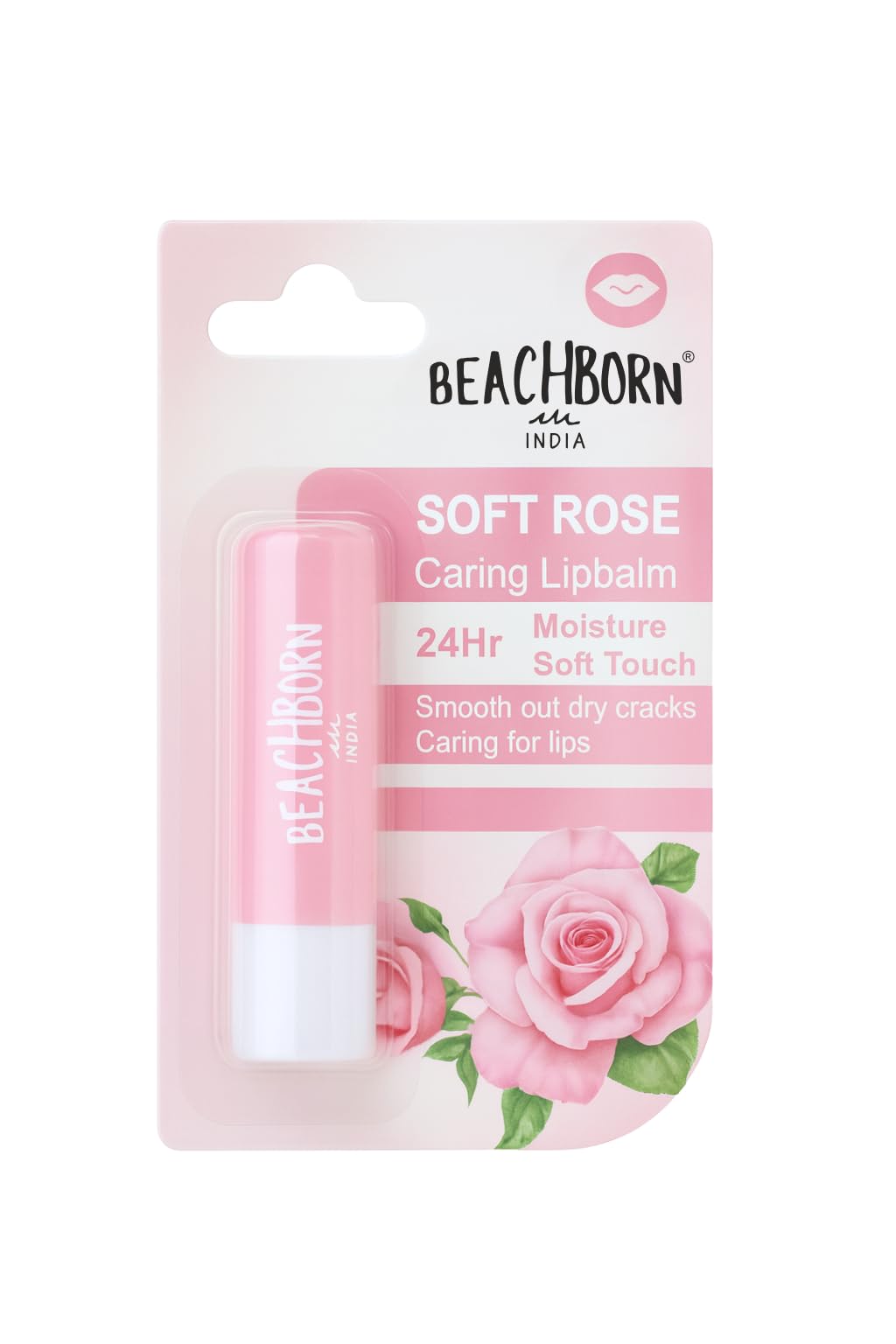 Soft Rose Caring Lipbalm, 24Hr Moisture, Dry Crack Protection, Soft Touch Formula with Rose Extract-image-42