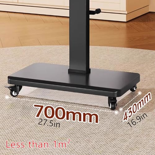 Soporte móvil para TV 32"-70" con ruedas freno 360° blanco miniatura 5