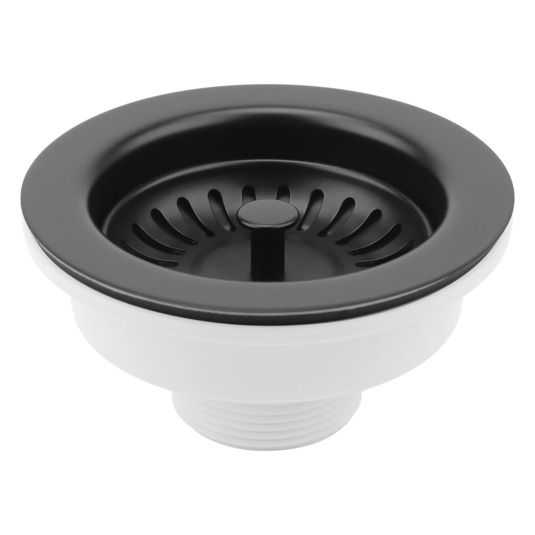 Tycner Kitchen Sink Waste Black Replacement 90mm With Strainer Basket from B&Q