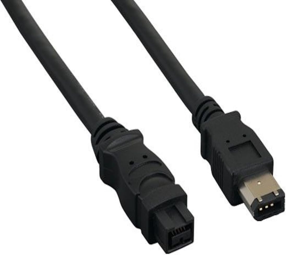 6 ft. IEEE 1394b FireWire 800 9-pin to 6-pin Black